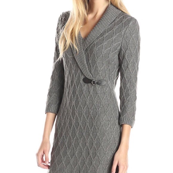 Calvin Klein Shawl Collar Cable Knit 